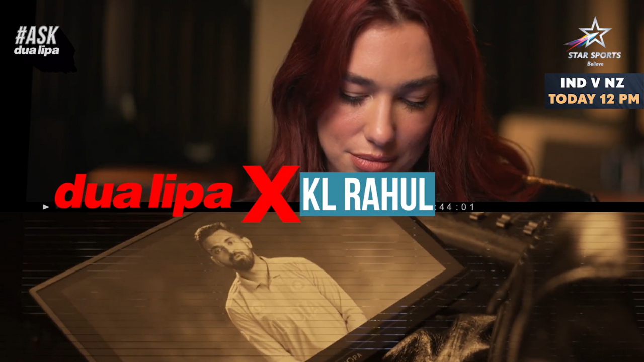 K L Rahul & Dua Lipa